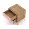 Manhattan Comfort Rockefeller Dresser and Nightstand Set, Nature and Rose Pink 104GMC6 - alternate 3